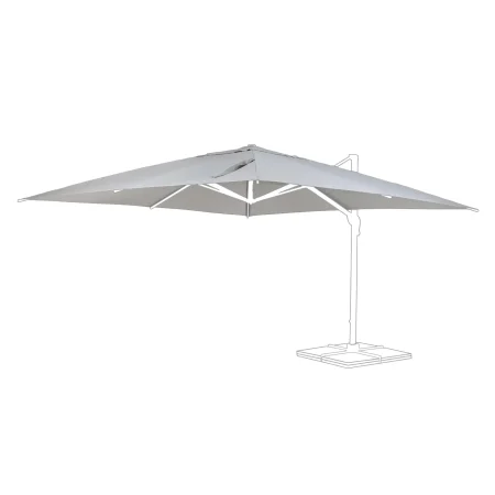 Poszycie czaszy parasola  INES 400x400 Bizzotto szare poliester