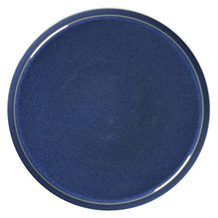 STONE Talerz płaski 32 cm kobaltowy RAK