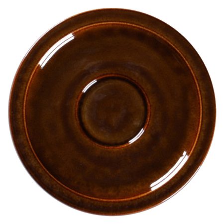 STONE Spodek do espresso 13 cm bursztynowy RAK