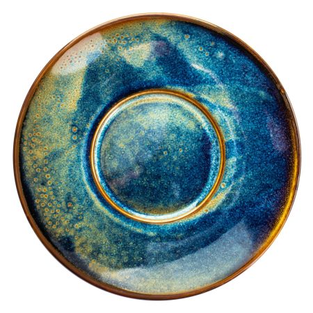 DEEP BLUE Spodek do filiżanki do espresso, śr. 13 cm VERLO